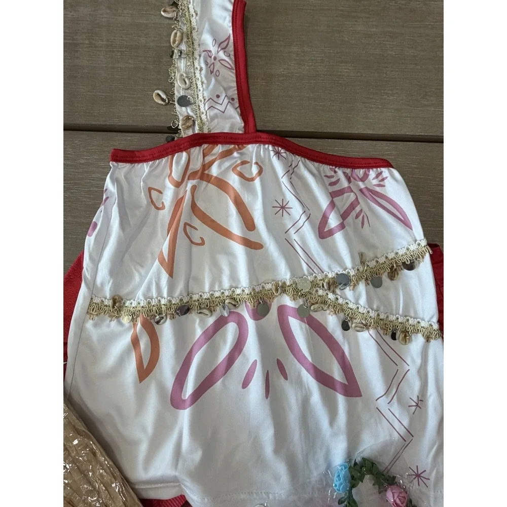 Inspired‎ By Moana Girls Costume XL Princess Halloween Dress-Up Cosplay Party